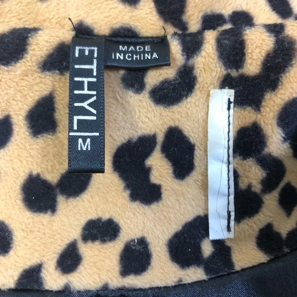 Ethyl women open front cropped Cardi sleeveless jacket sz mediums - Picture 5 of 5